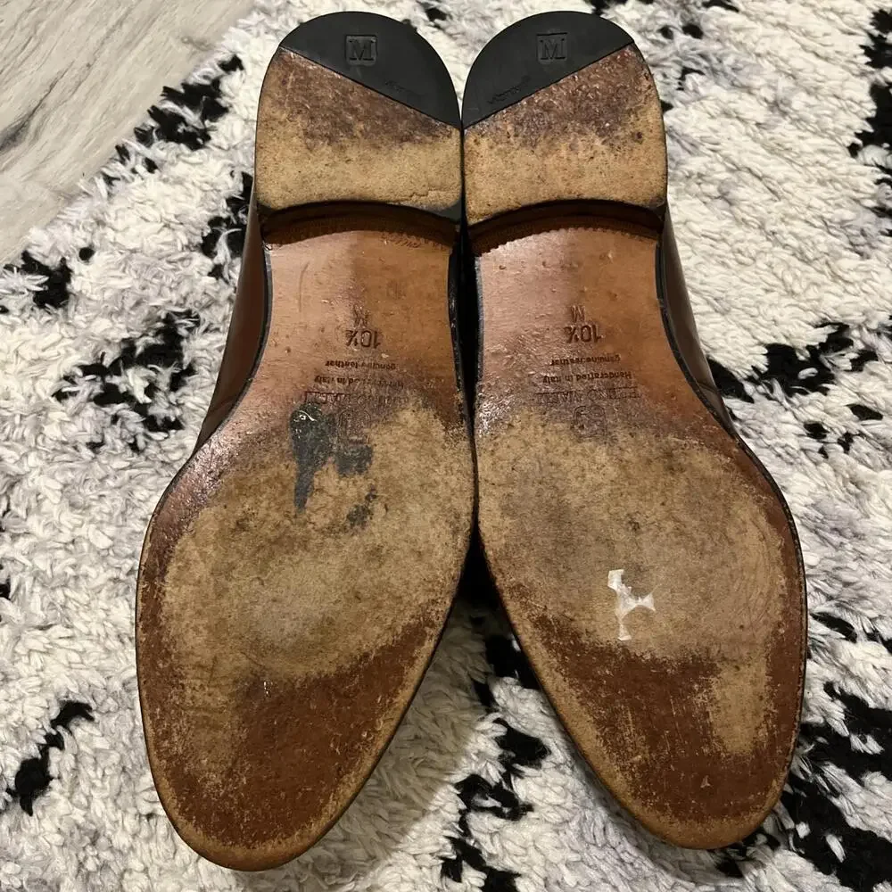 BRUNO MAGLI MENS TASSEL LOAFERS “VENTURA” MADE IN ITALY SIZE 10.5M GOOD COND!